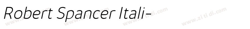 Robert Spancer Itali字体转换